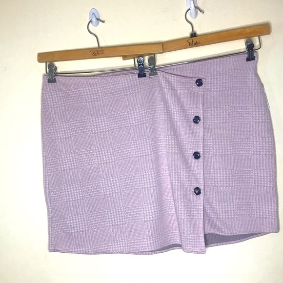 Joe Boxer pink Checker Gingham button detailed Skirt - Picture 8 of 16